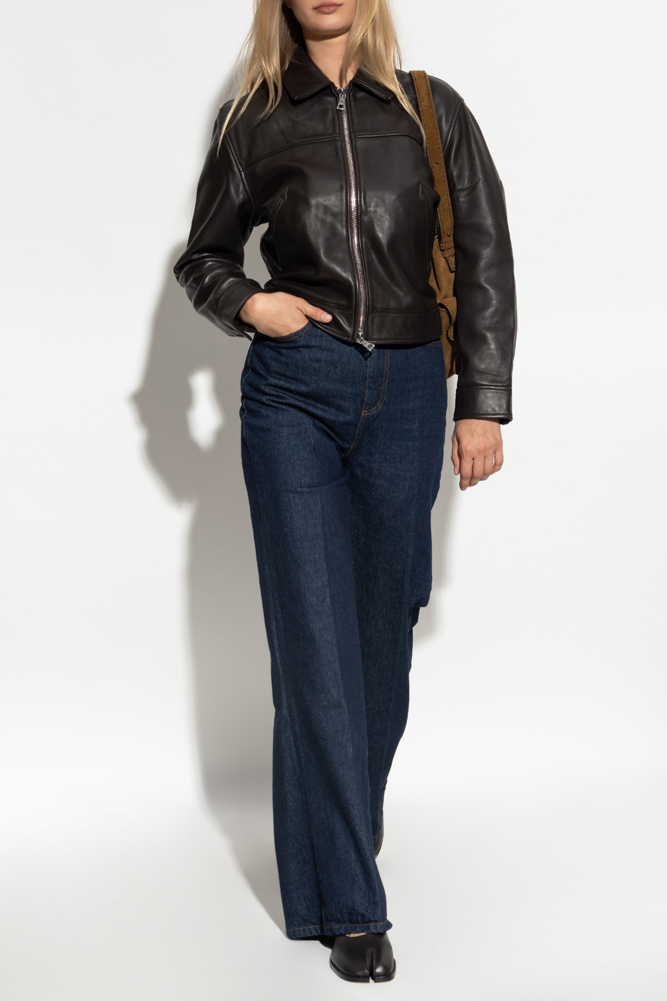 Officine Generale Leather jacket | Women's | Vitkac